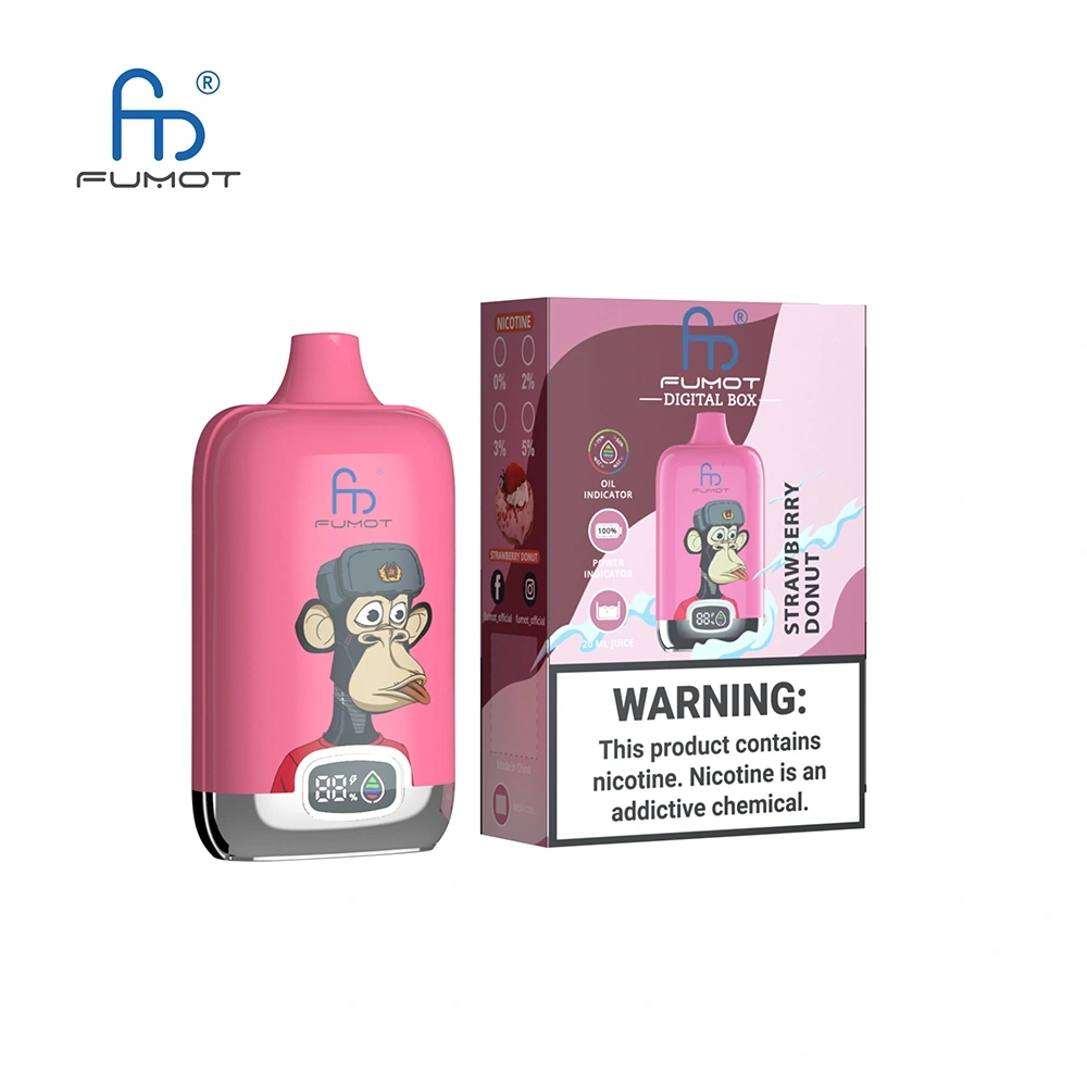 Fumot Digital Box Disposable Vape 12k Puffs 0mg/20mg/30mg/50mg (CN Warehouse)