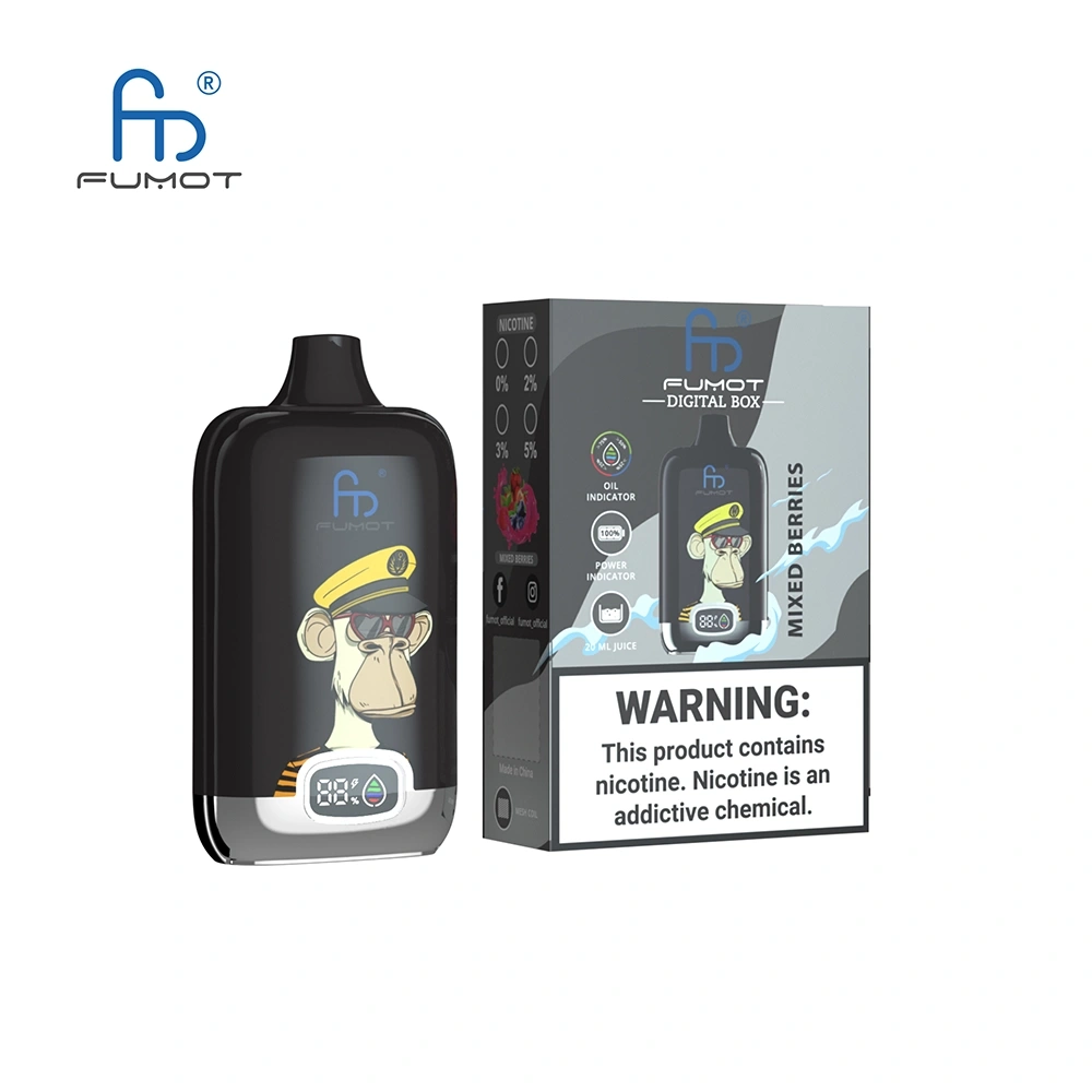 Fumot Digital Box Disposable Vape 12k Puffs 0mg/20mg/30mg/50mg (CN Warehouse)