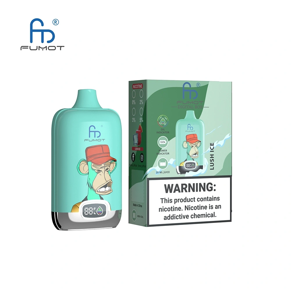 Fumot Digital Box Disposable Vape 12k Puffs 0mg/20mg/30mg/50mg (CN Warehouse)