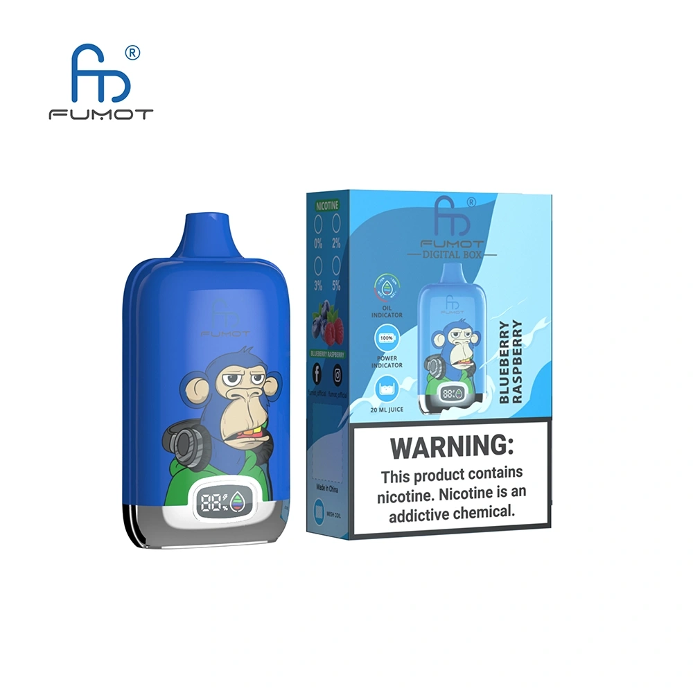 Fumot Digital Box Disposable Vape 12k Puffs 0mg/20mg/30mg/50mg (CN Warehouse)