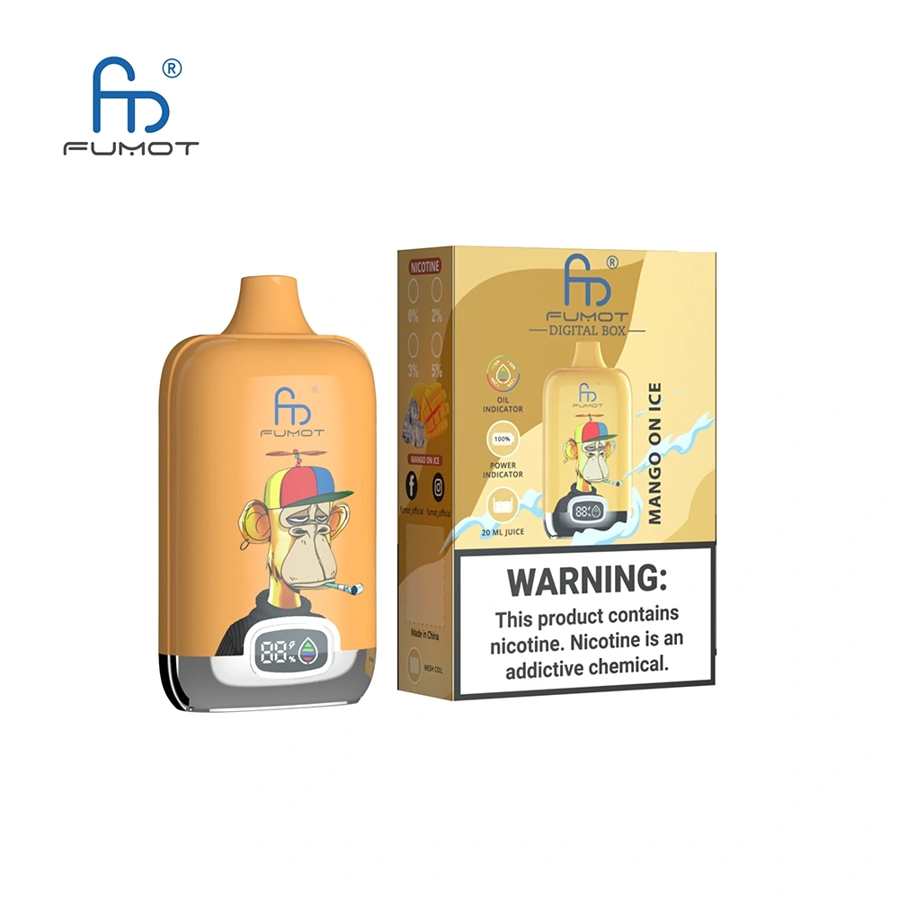 Fumot Digital Box Disposable Vape 12k Puffs 0mg/20mg/30mg/50mg (CN Warehouse)