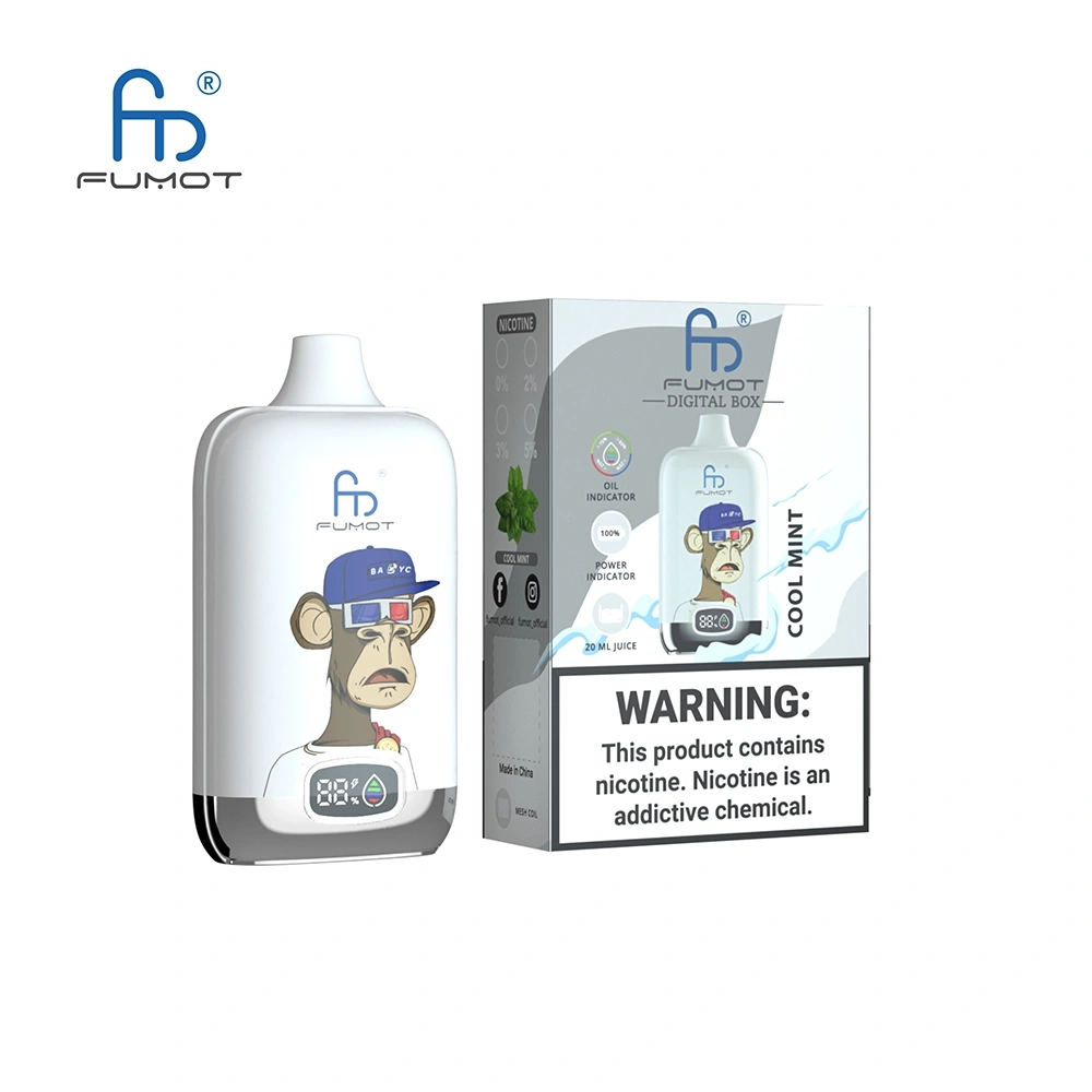 Fumot Digital Box Disposable Vape 12k Puffs 0mg/20mg/30mg/50mg (CN Warehouse)