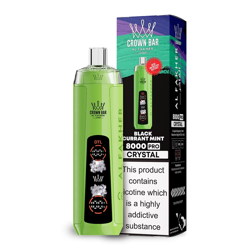 Al Fakher 8000 Crystal DTL/MTL Dual Mode Disposable Vape 8k Puffs
