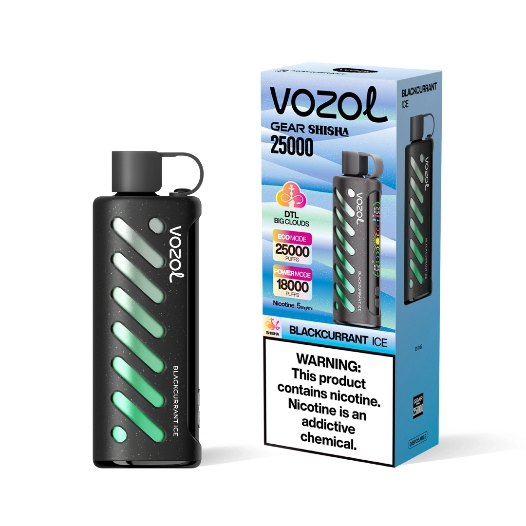 Vozol Gear DTL Shisha Disposable Vape 25k Puffs 5mg (CN Warehouse)