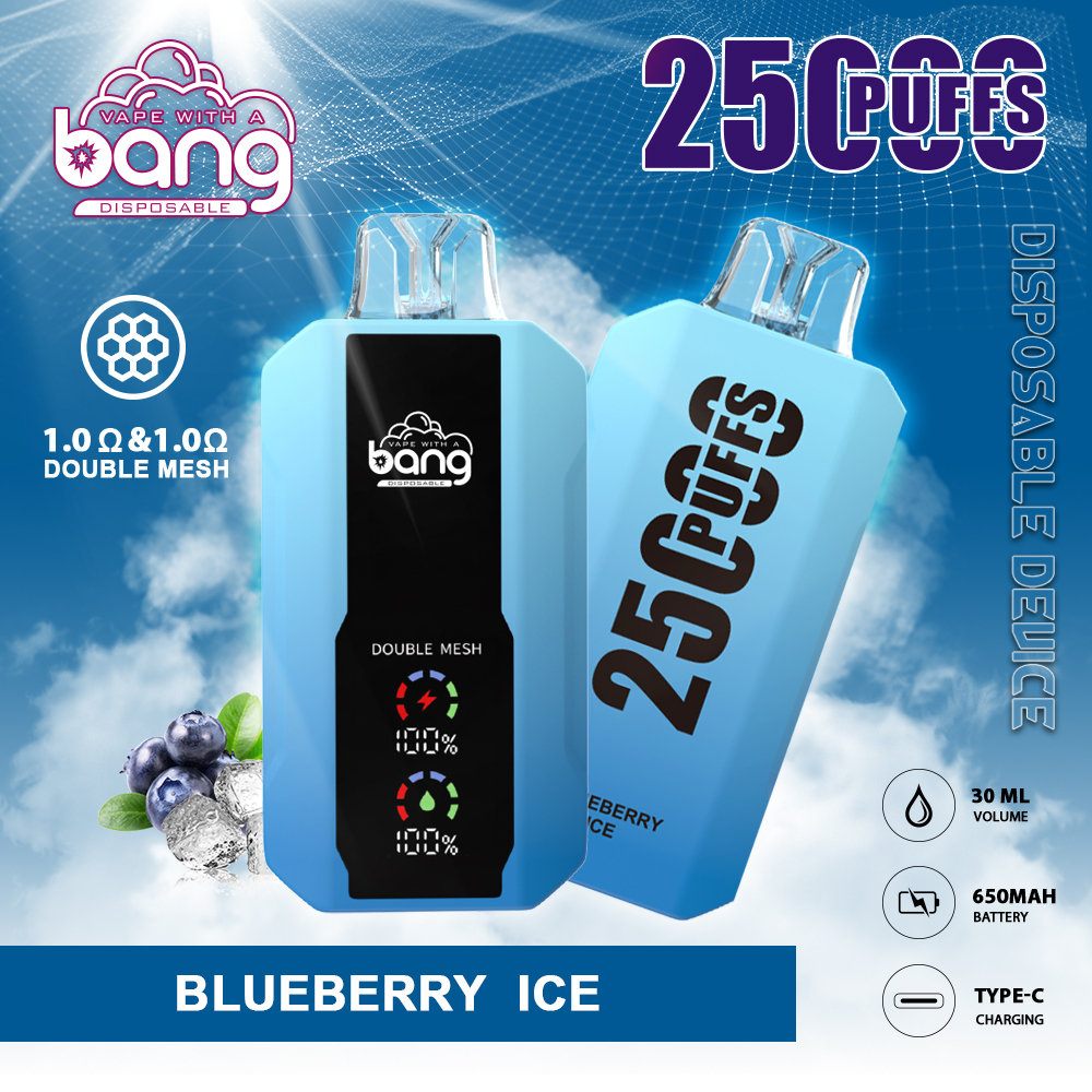 Bang Double Mesh Coil Disposable Vape 25K Puffs (CN Warehouse)
