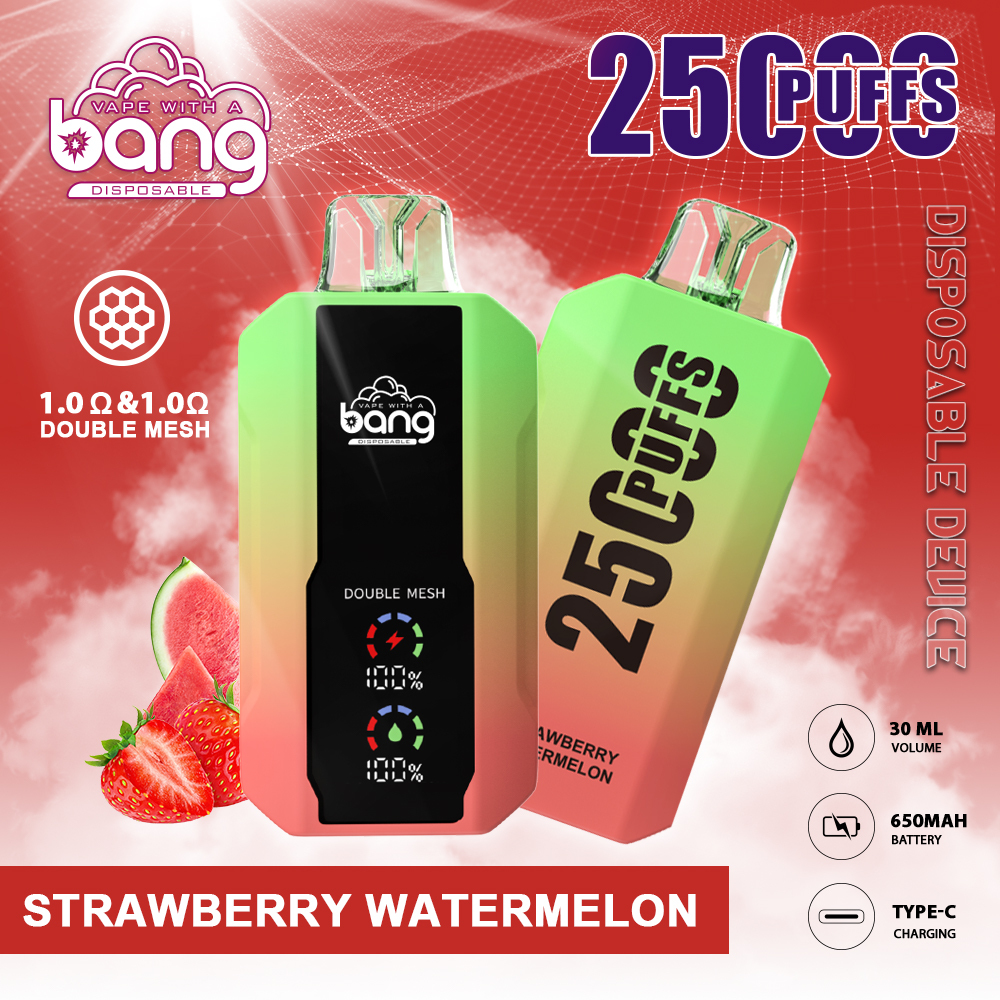 Bang Double Mesh Coil Disposable Vape 25K Puffs (CN Warehouse)