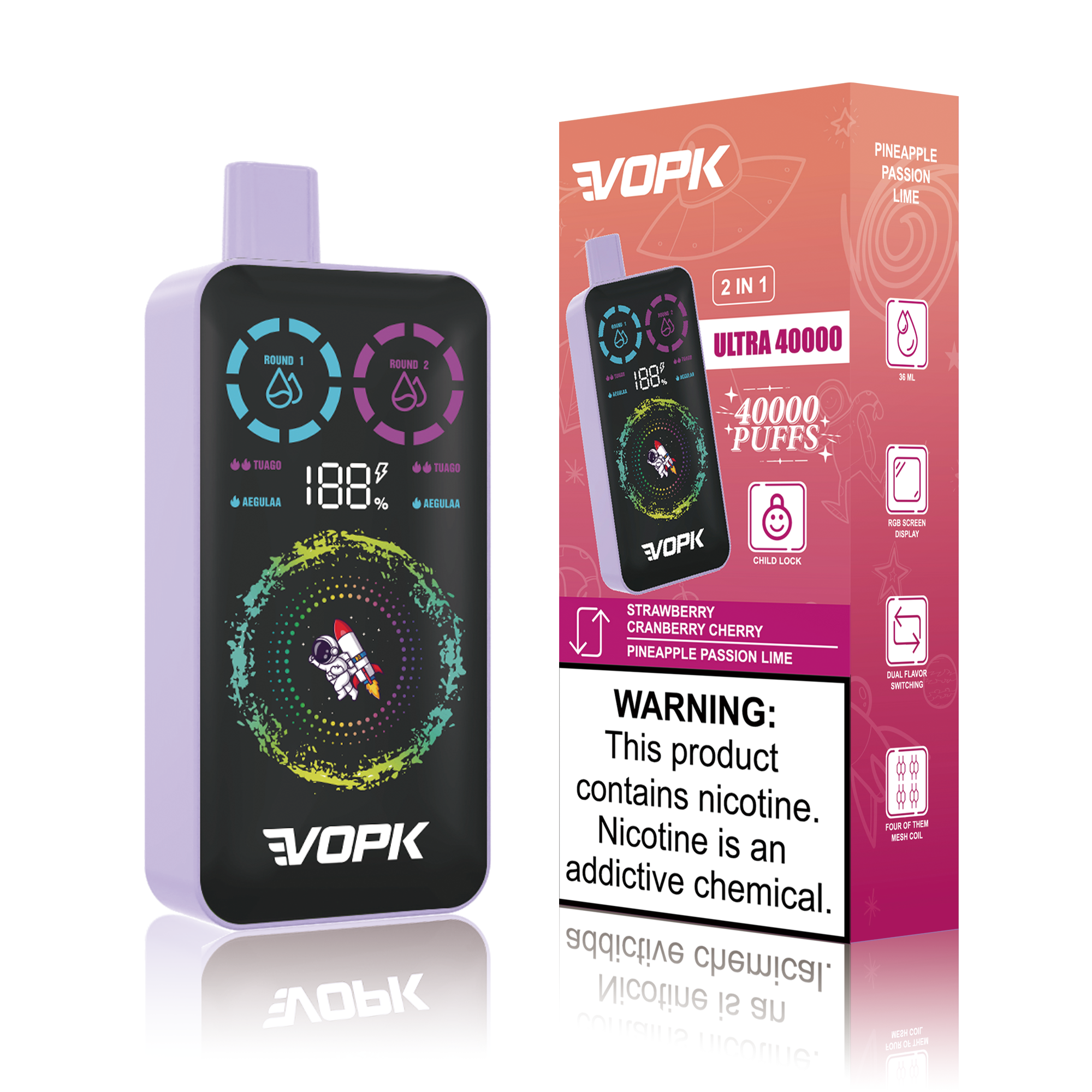 Vopk Ultra Disposable Vape 40k Puffs 20mg (CN Warehouse)