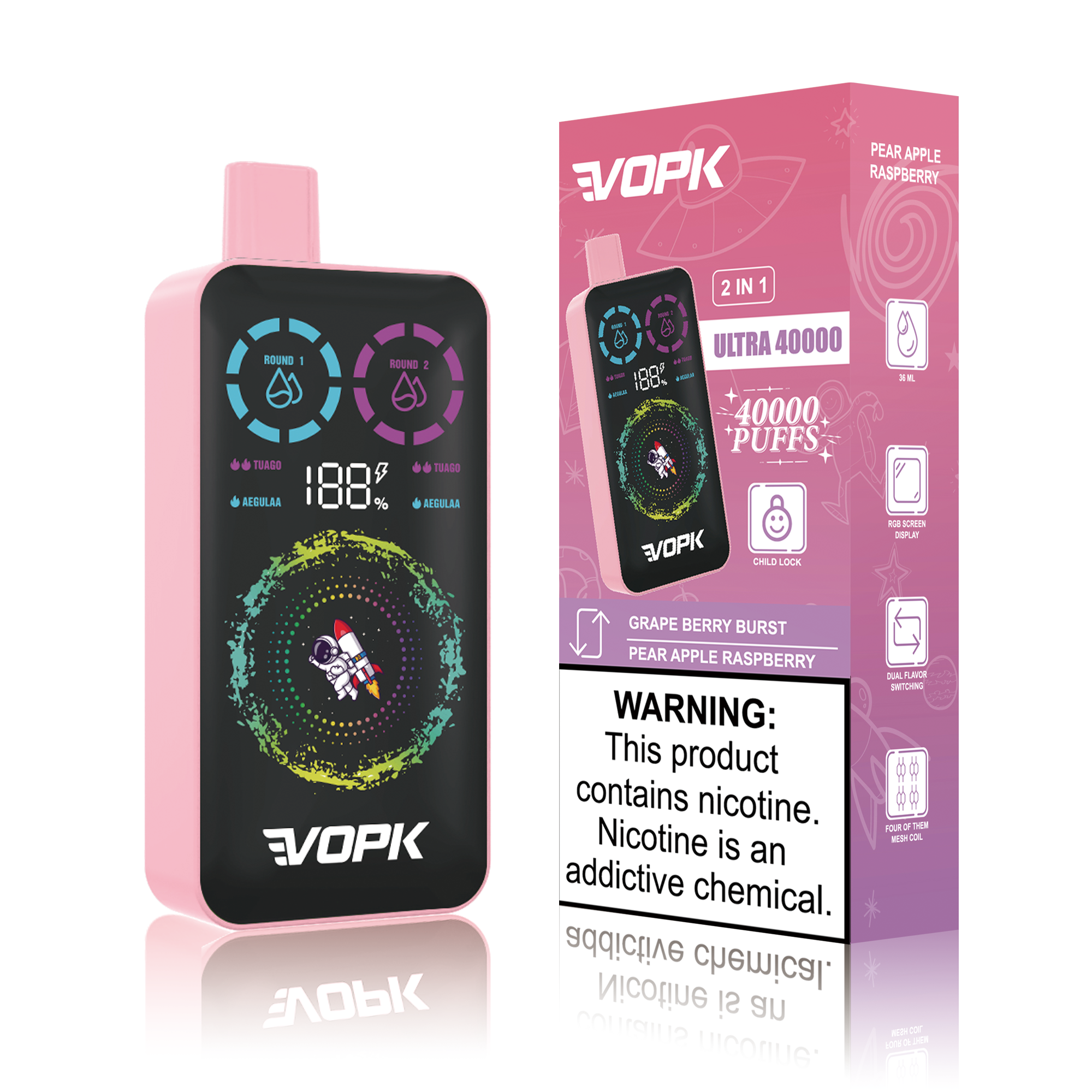 Vopk Ultra Disposable Vape 40k Puffs 20mg (CN Warehouse)