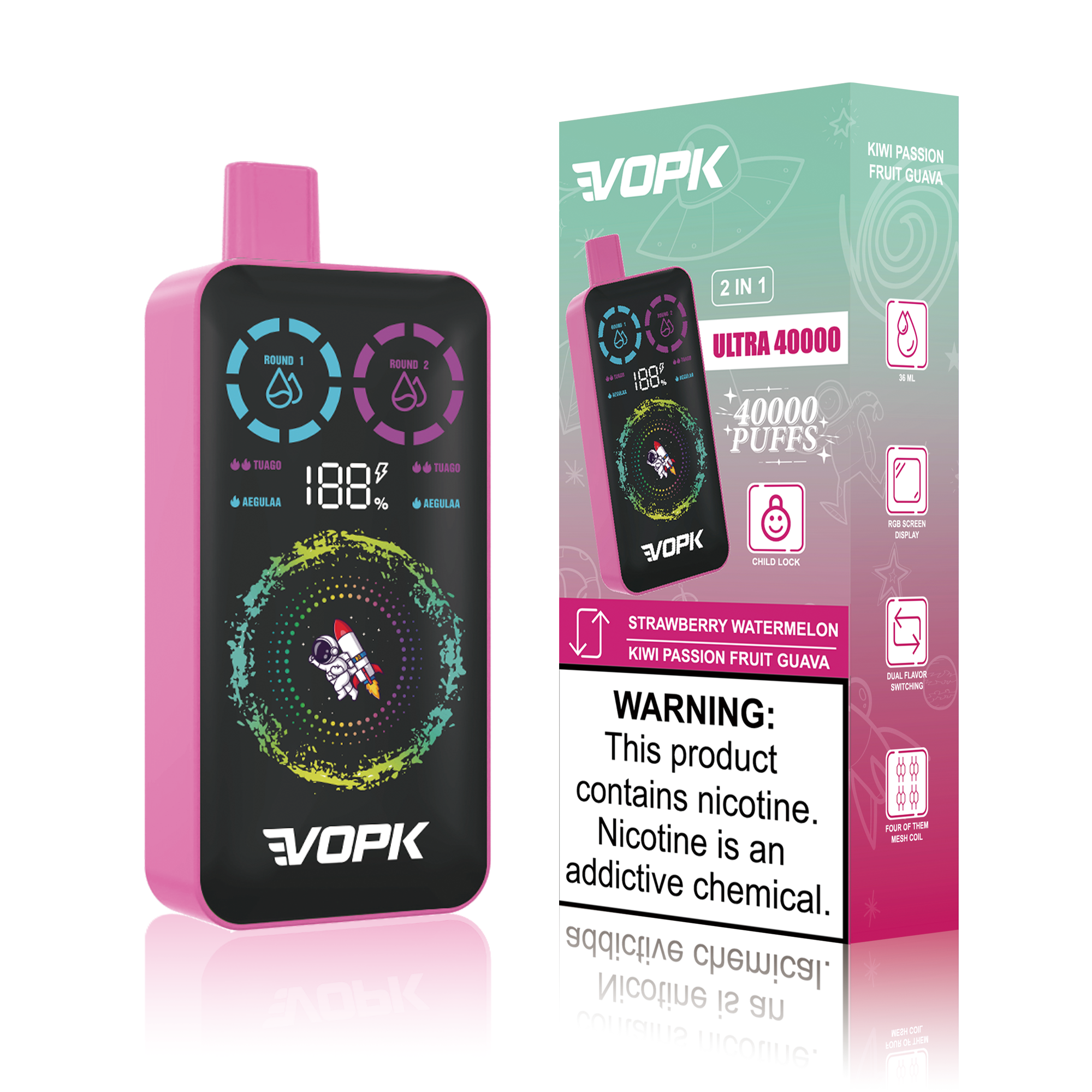 Vopk Ultra Disposable Vape 40k Puffs 20mg (CN Warehouse)
