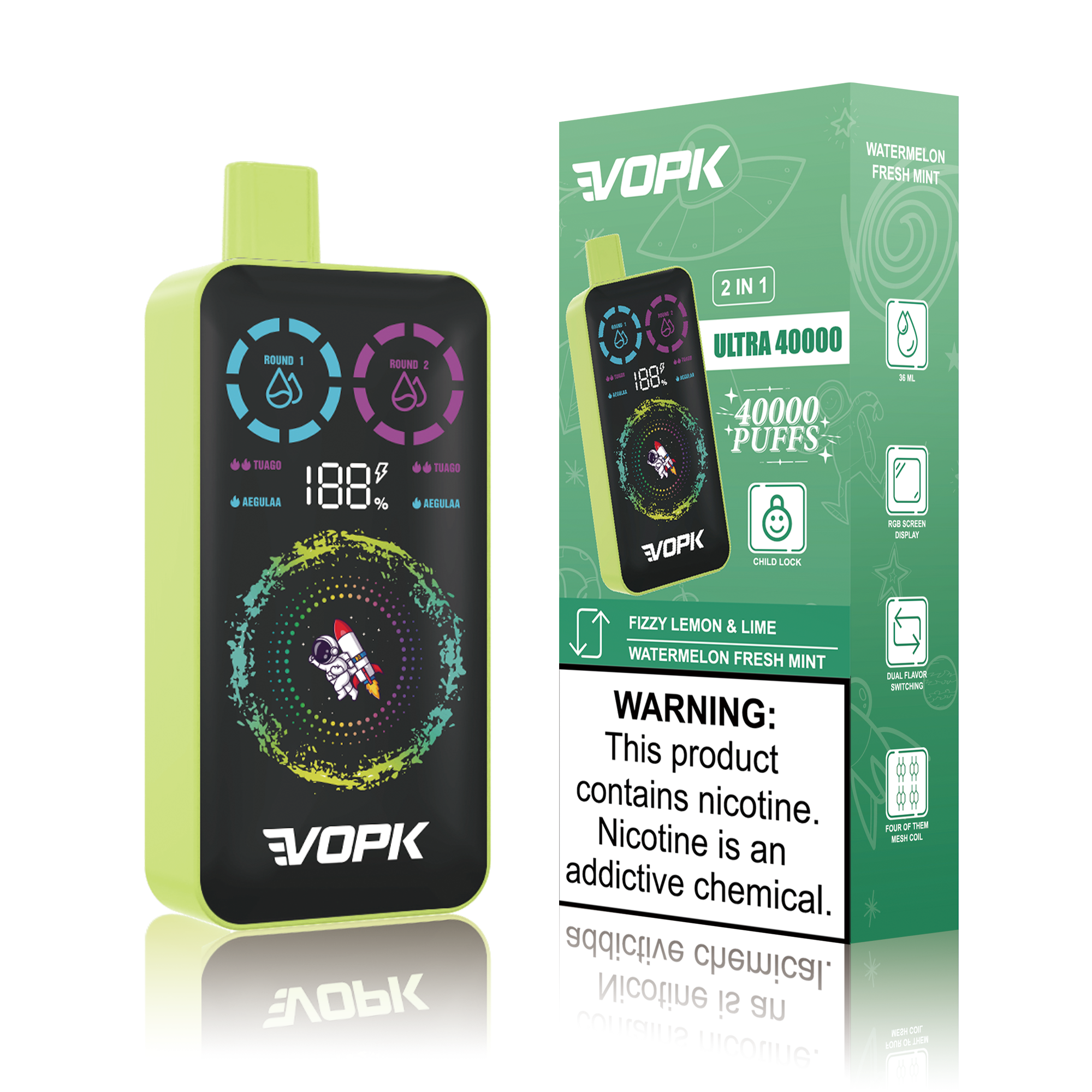 Vopk Ultra Disposable Vape 40k Puffs 20mg (CN Warehouse)