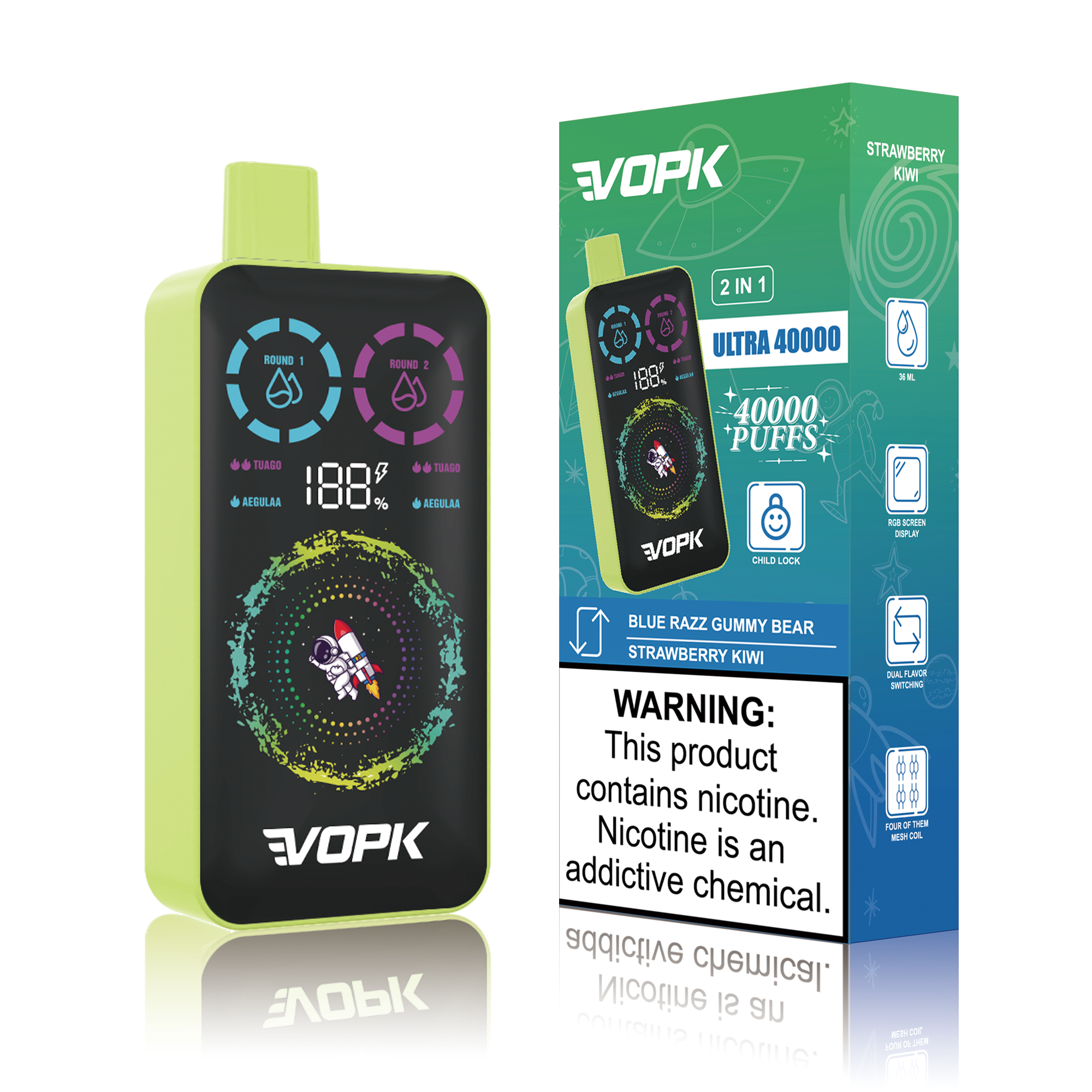Vopk Ultra Disposable Vape 40k Puffs 20mg (CN Warehouse)