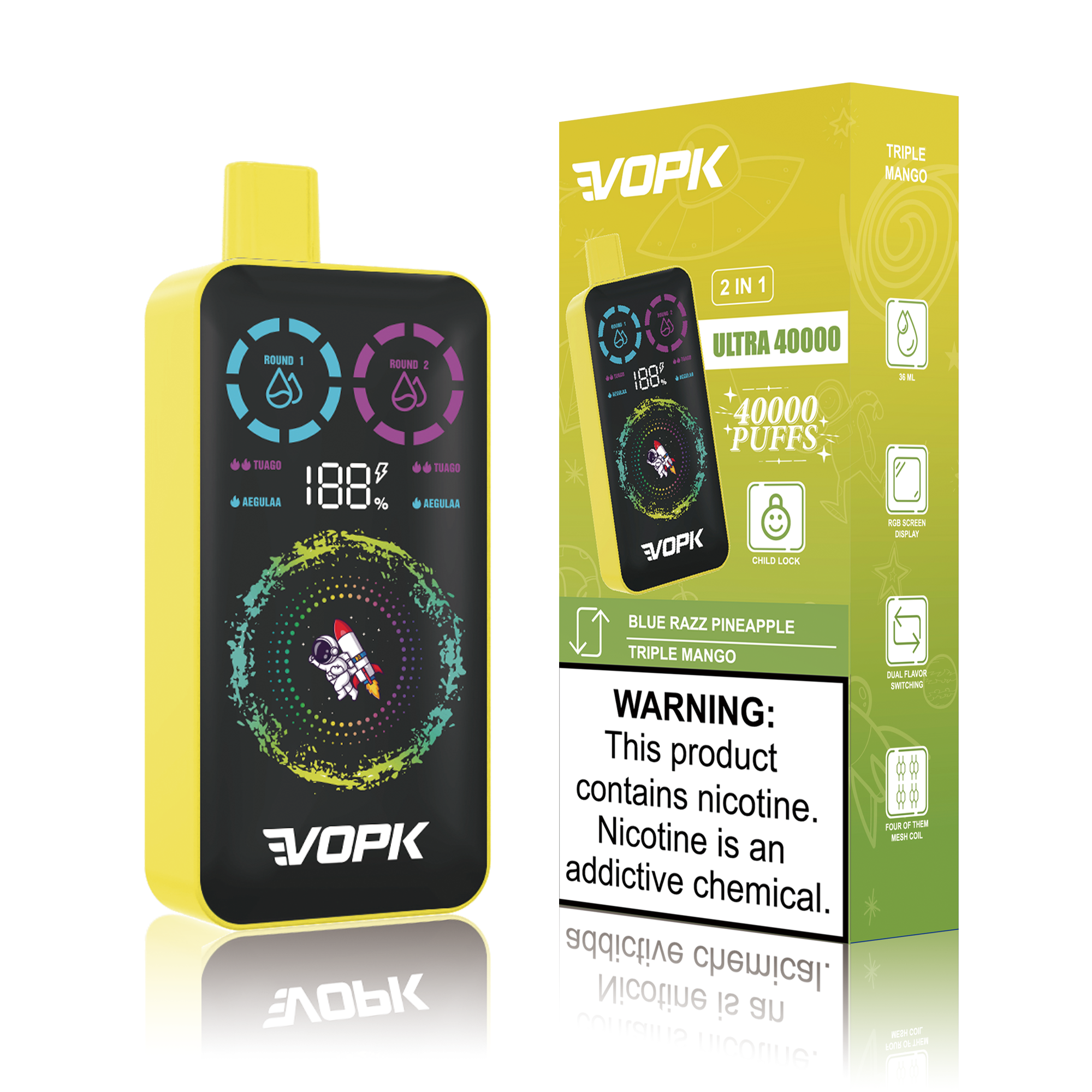 Vopk Ultra Disposable Vape 40k Puffs 20mg (CN Warehouse)