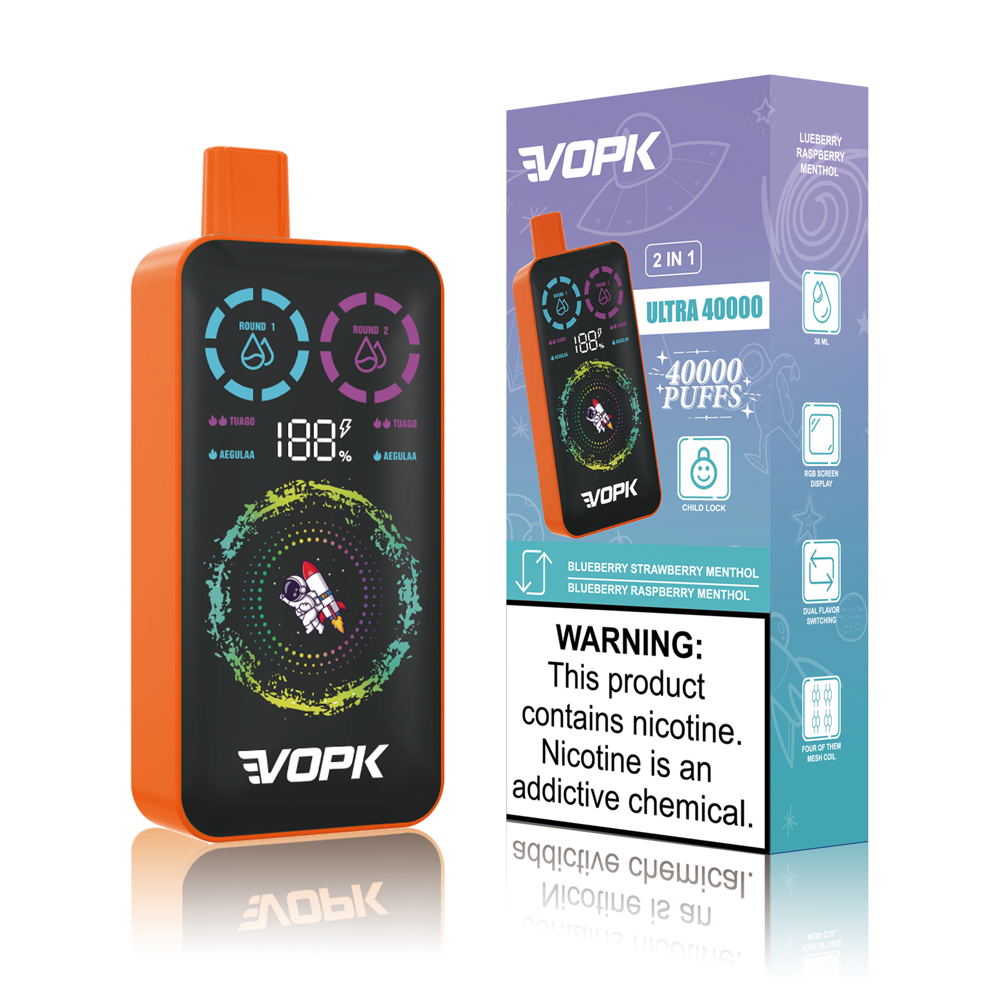 Vopk Ultra Disposable Vape 40k Puffs 20mg (CN Warehouse)