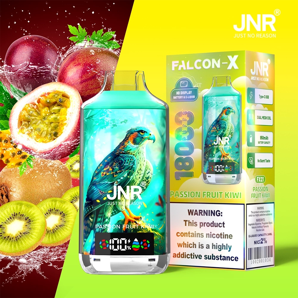 JNR Falcon X Disposable Vape 18k Puffs 0/20/50mg (CN Warehouse)