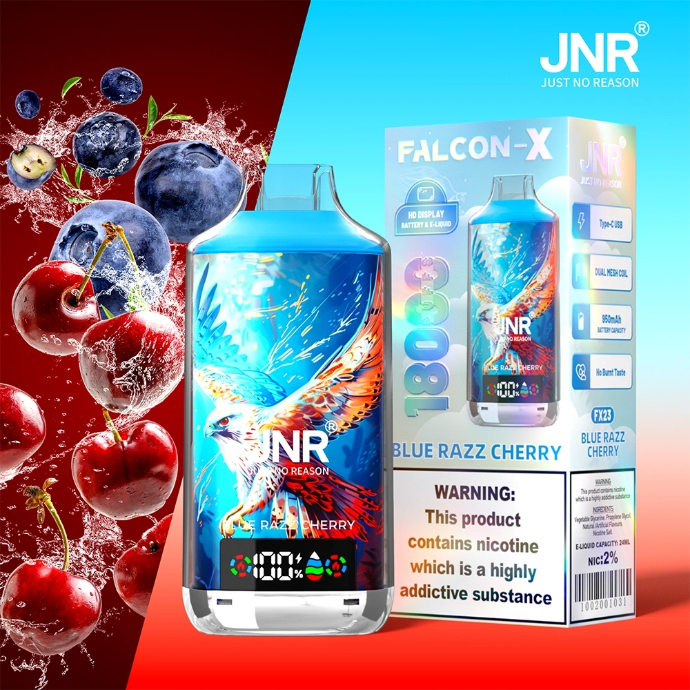 JNR Falcon X Disposable Vape 18k Puffs 0/20/50mg (CN Warehouse)