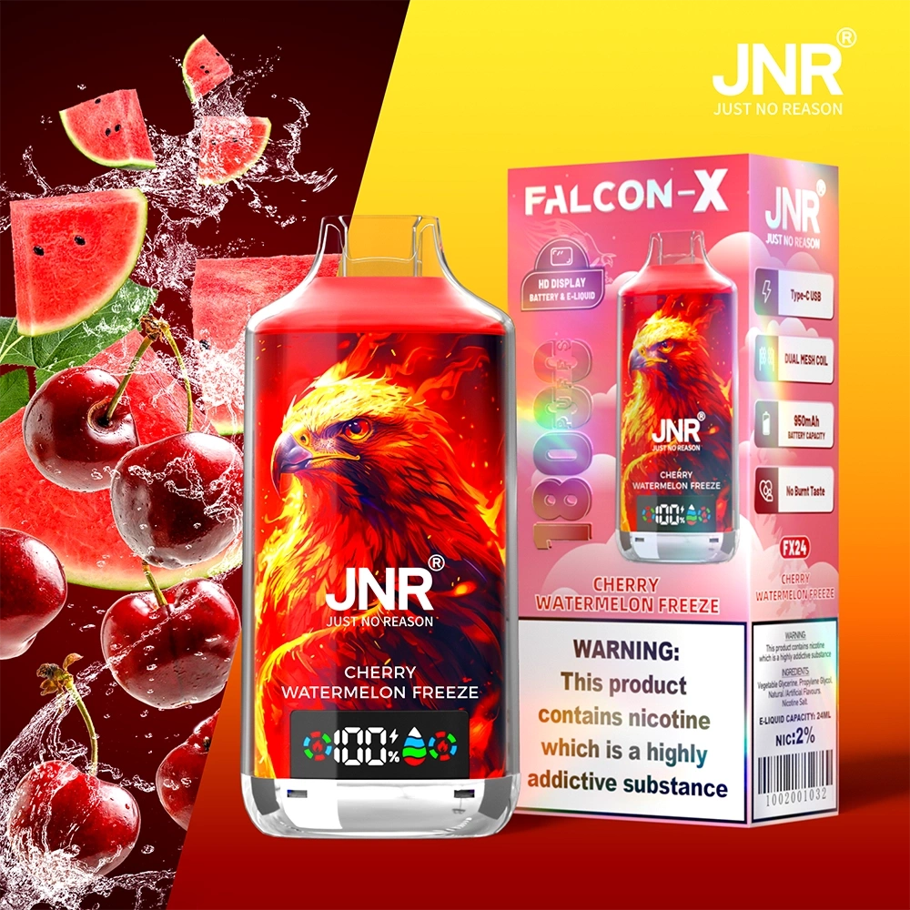 JNR Falcon X Disposable Vape 18k Puffs 0/20/50mg (CN Warehouse)