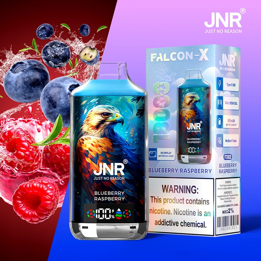 JNR Falcon X Disposable Vape 18k Puffs 0/20/50mg (CN Warehouse)