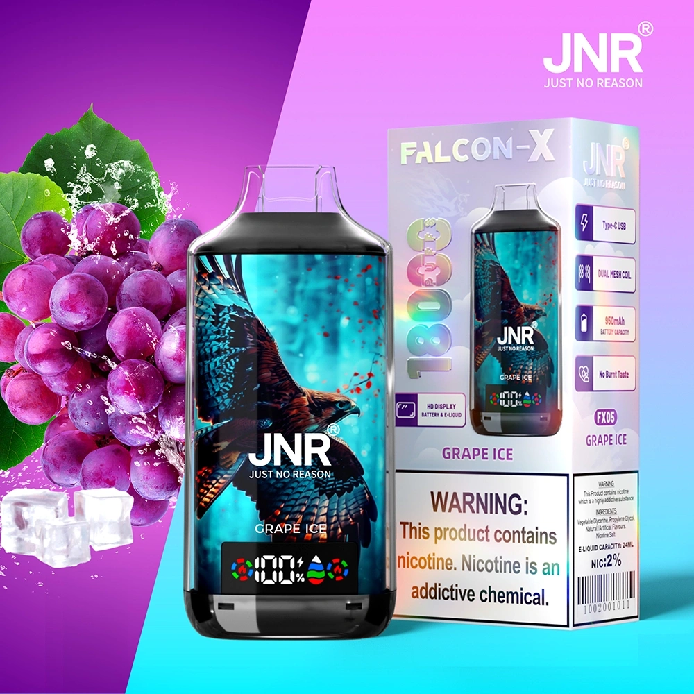 JNR Falcon X Disposable Vape 18k Puffs 0/20/50mg (CN Warehouse)