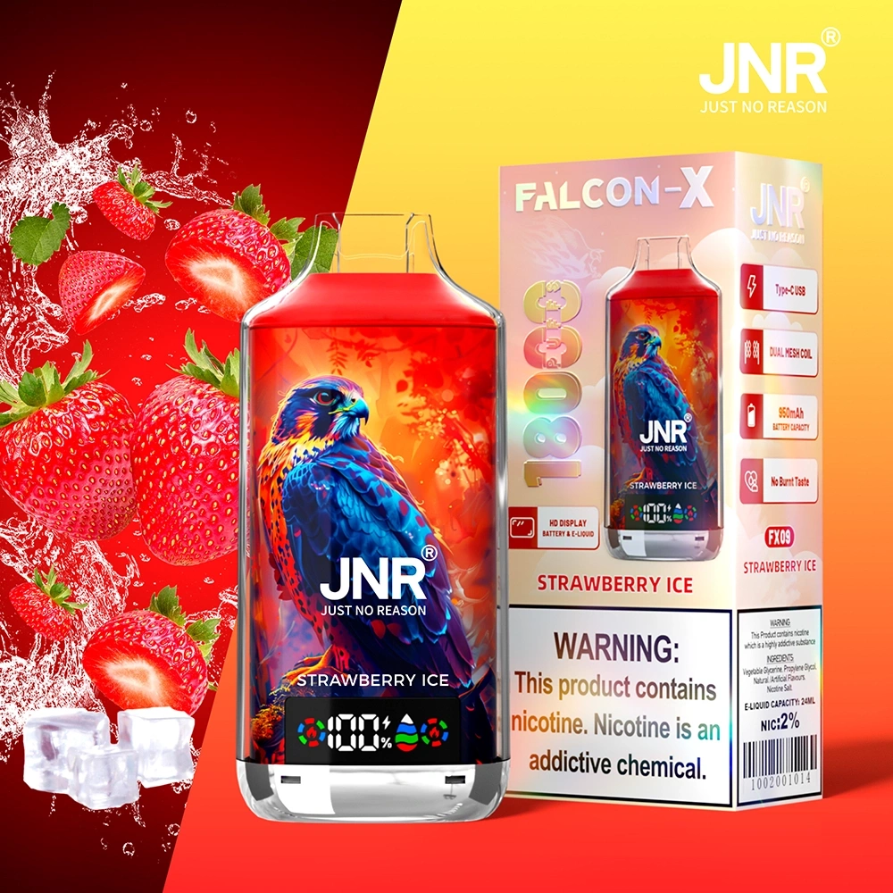 JNR Falcon X Disposable Vape 18k Puffs 0/20/50mg (CN Warehouse)