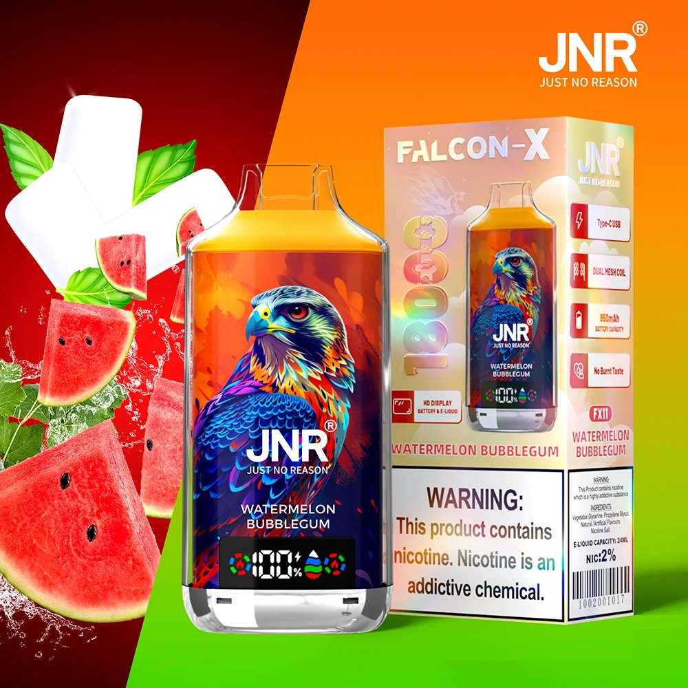 JNR Falcon X Disposable Vape 18k Puffs 0/20/50mg (CN Warehouse)