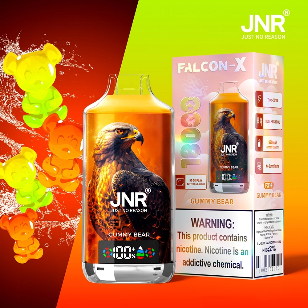 JNR Falcon X Disposable Vape 18k Puffs 0/20/50mg (CN Warehouse)