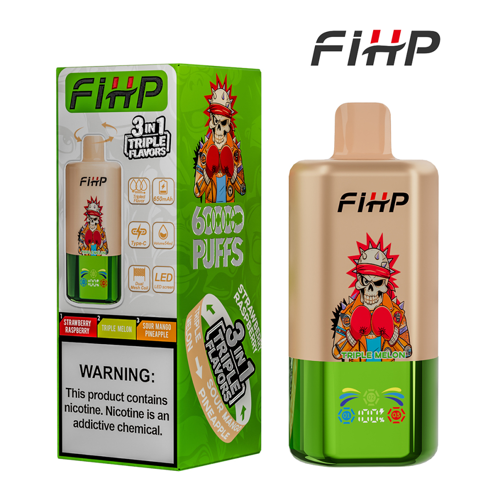 FIHP 3 IN 1 Disposable Vape 60k Puffs 20/50mg (CN Warehouse)
