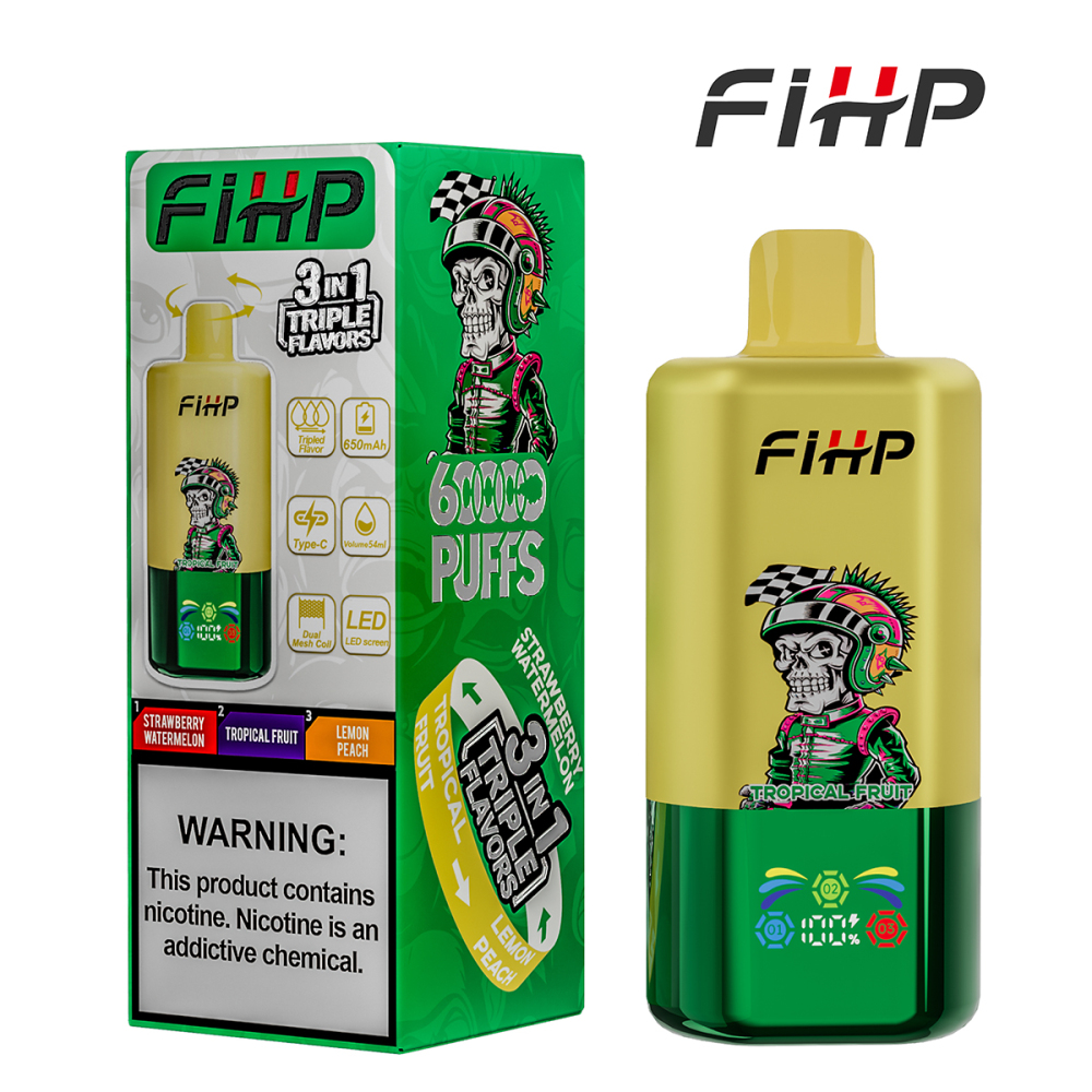FIHP 3 IN 1 Disposable Vape 60k Puffs 20/50mg (CN Warehouse)