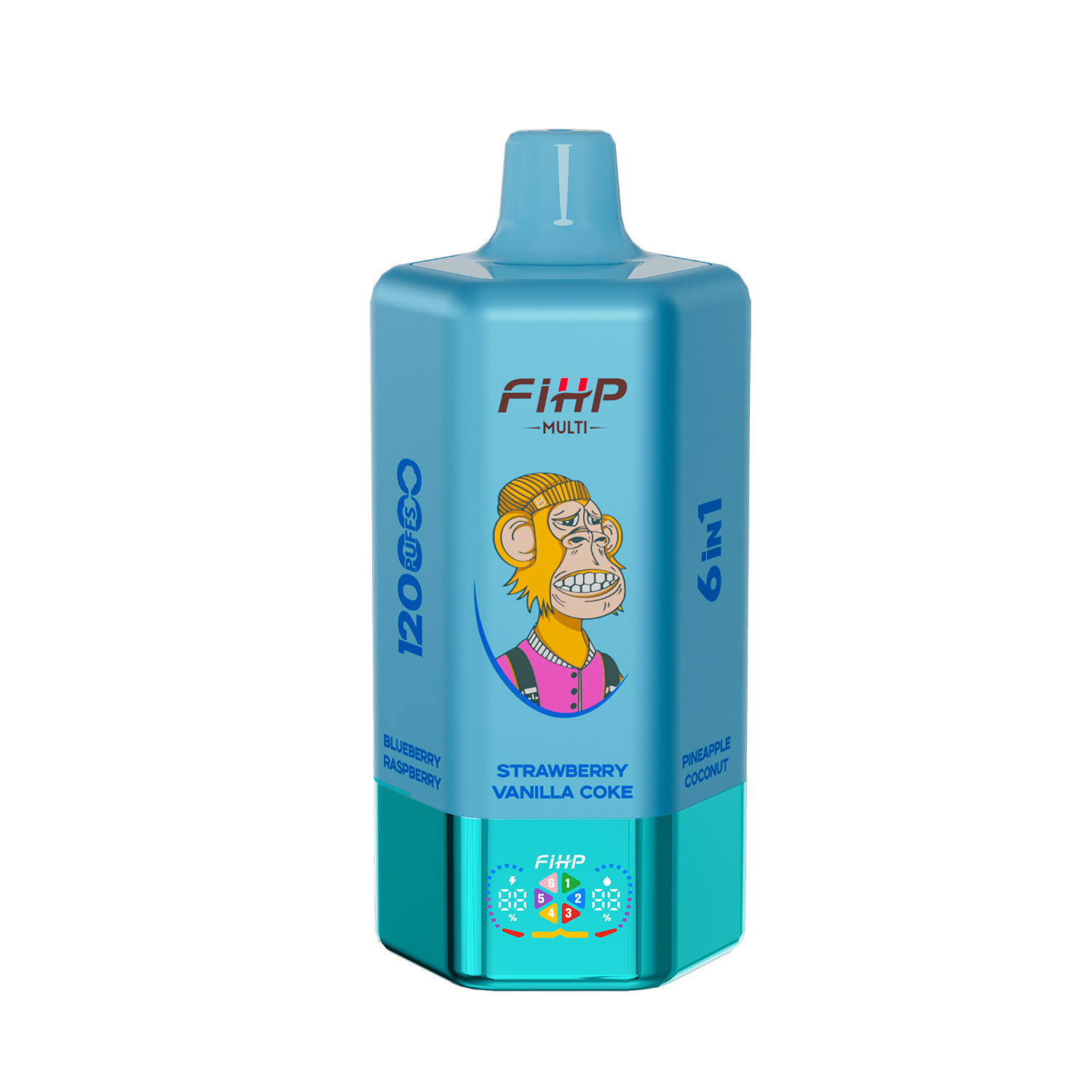 FIHP 6 IN 1 Disposable Vape 120k Puffs 20/50mg (CN Warehouse)