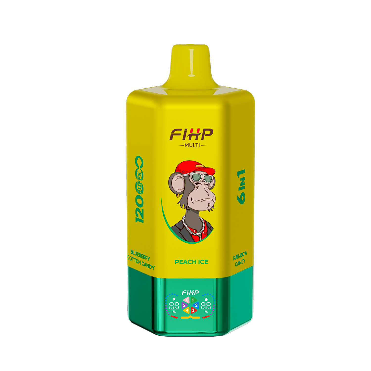 FIHP 6 IN 1 Disposable Vape 120k Puffs 20/50mg (CN Warehouse)