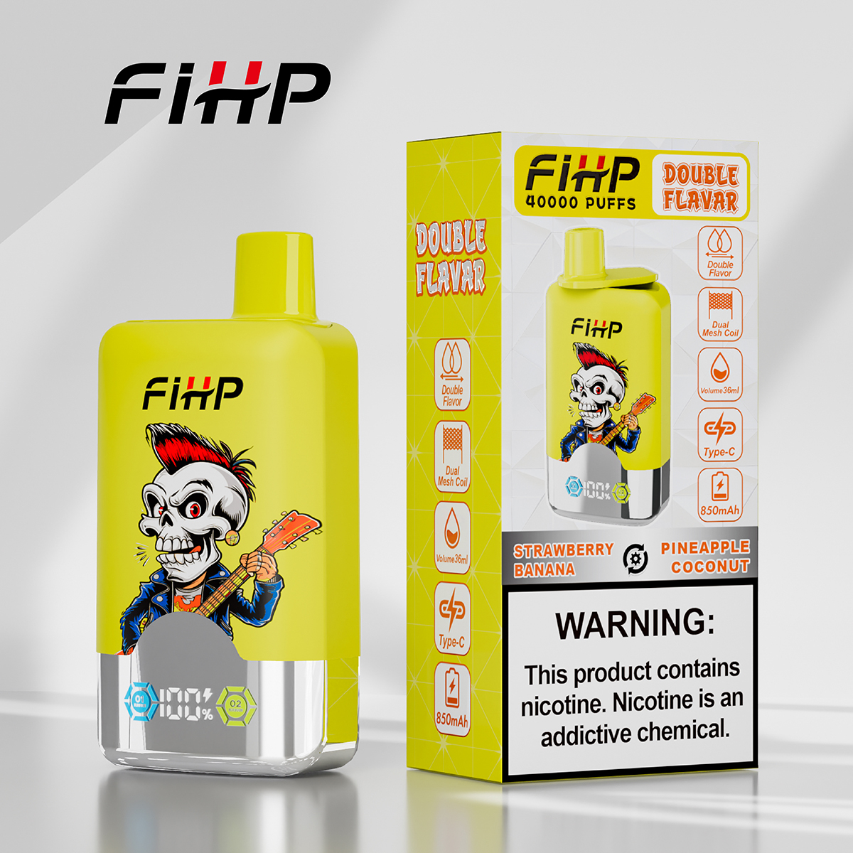 FIHP 2 in 1 Disposable Vape 40k Puffs 20/50mg （CN Warehouse)