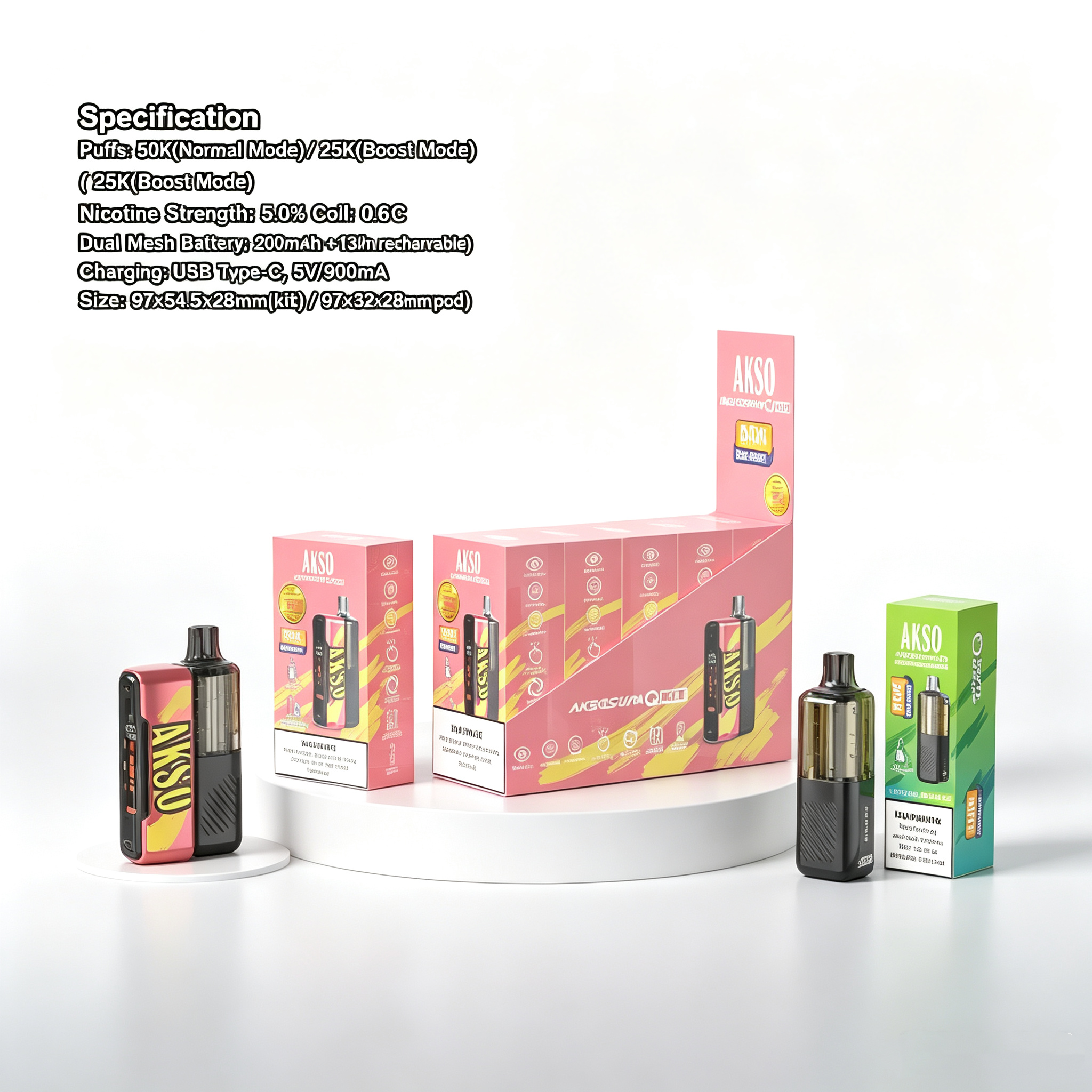 Akso Supa Q Prefilled Pod System Kit