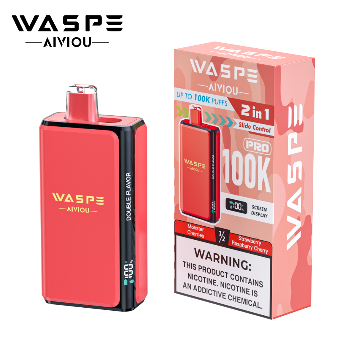 WASPE Double Flavor Pro 100K Puffs Disposable Vape