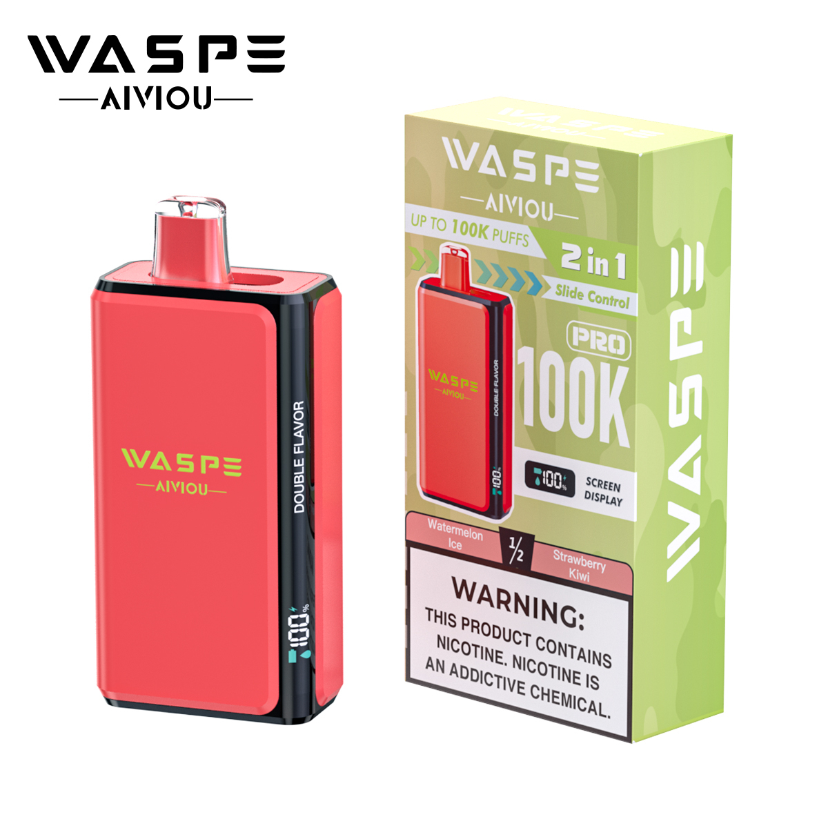 WASPE Double Flavor Pro 100K Puffs Disposable Vape