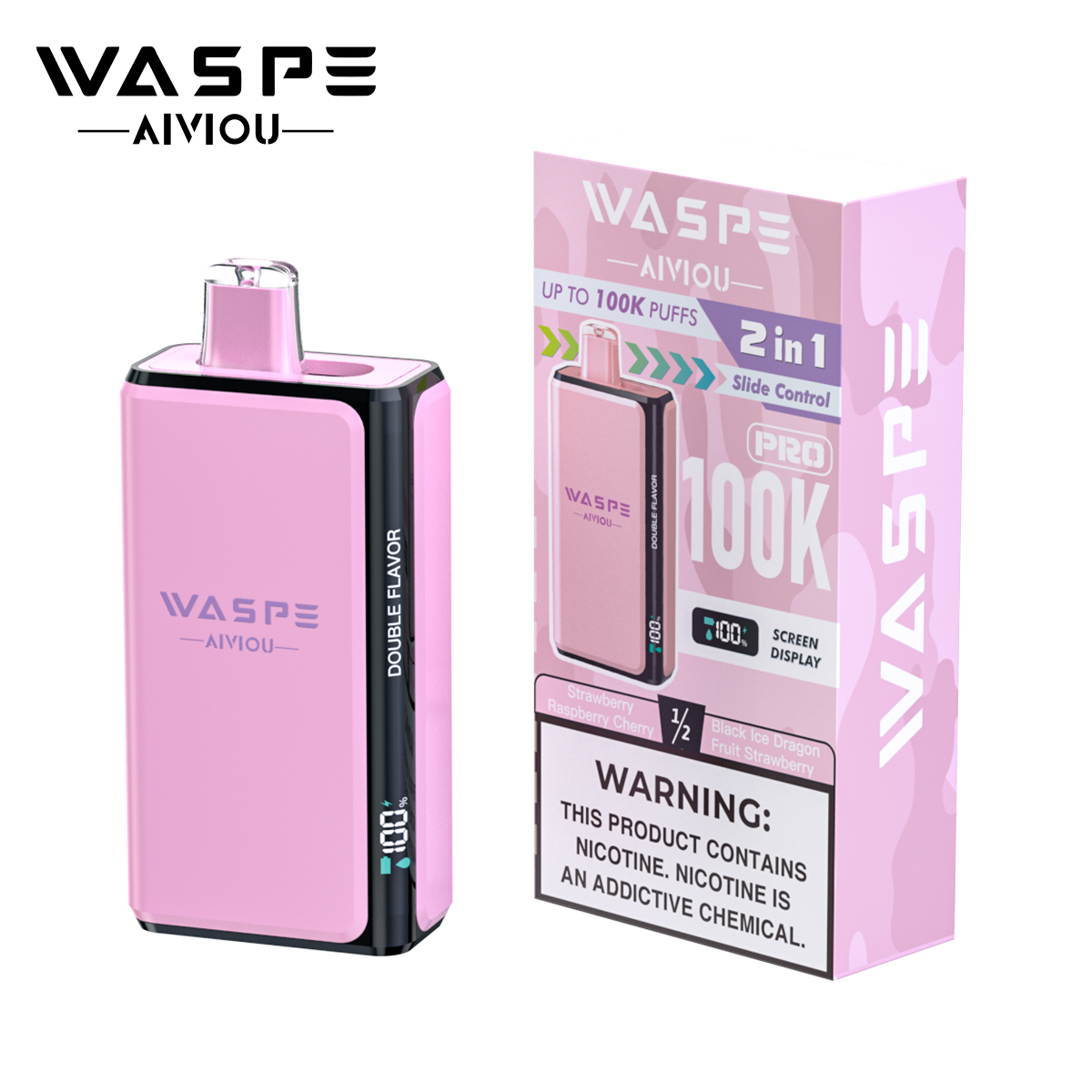 WASPE Double Flavor Pro 100K Puffs Disposable Vape