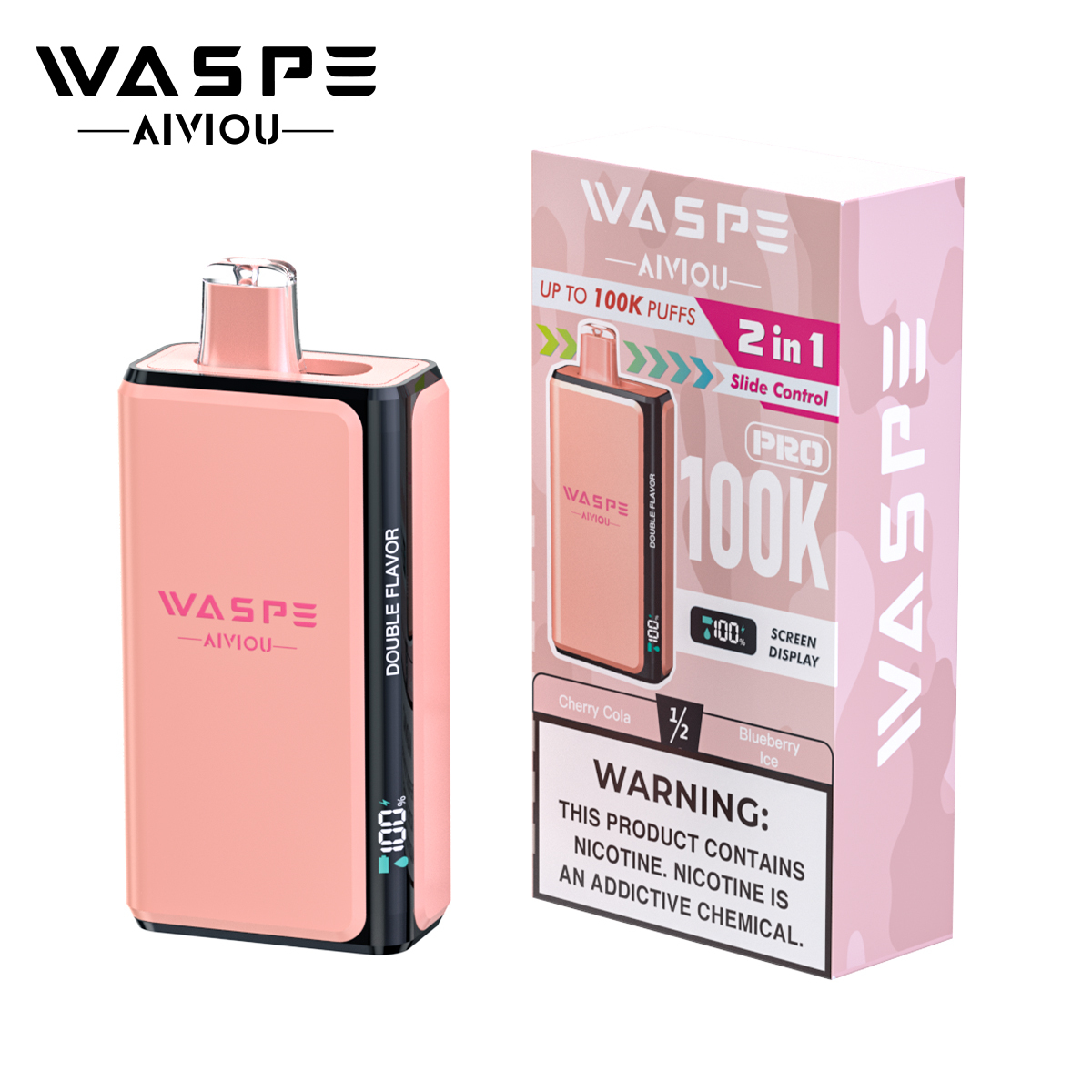 WASPE Double Flavor Pro 100K Puffs Disposable Vape