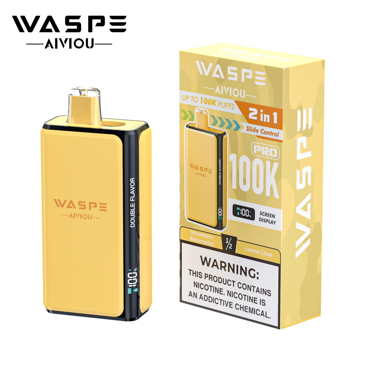 WASPE Double Flavor Pro 100K Puffs Disposable Vape