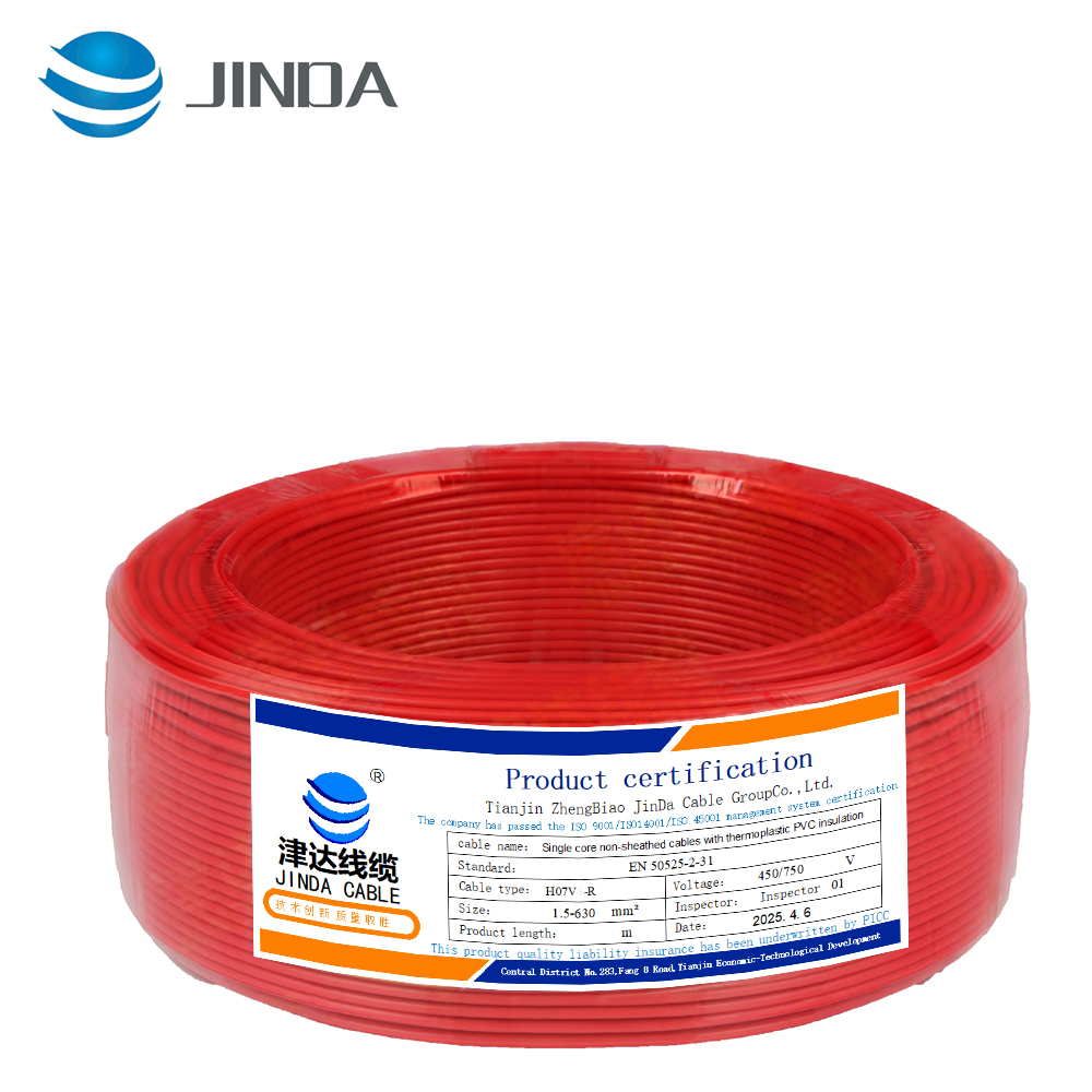 Jinda H07V-R Fire Resistant Cable - Flexible Power Cable