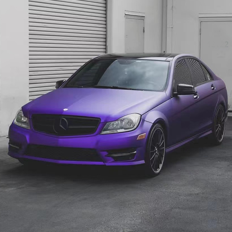 Matte surface electroplating metal purple