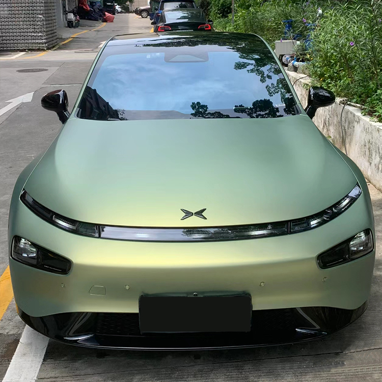 Pet matte city green bamboo