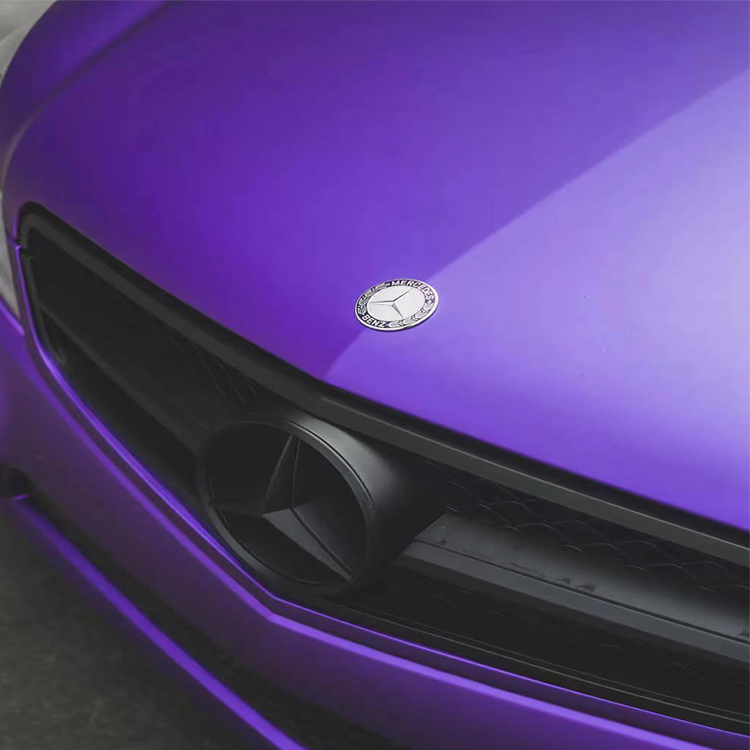 Matte surface electroplating metal purple