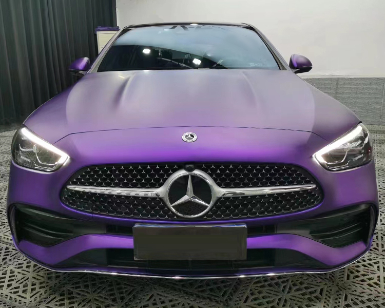 Matte surface electroplating metal purple
