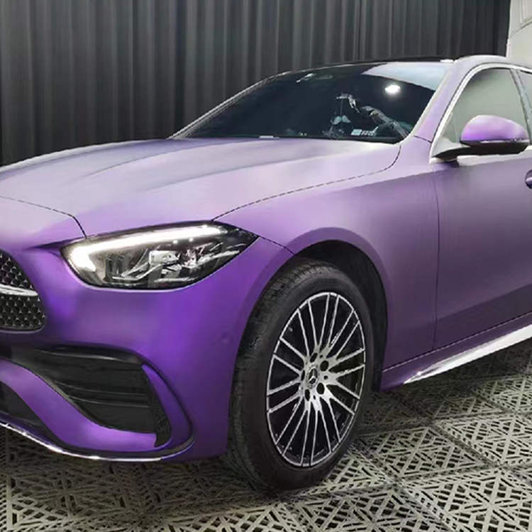 Matte surface electroplating metal purple