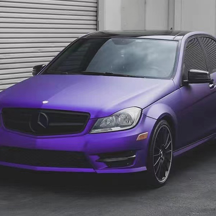 Matte surface electroplating metal purple