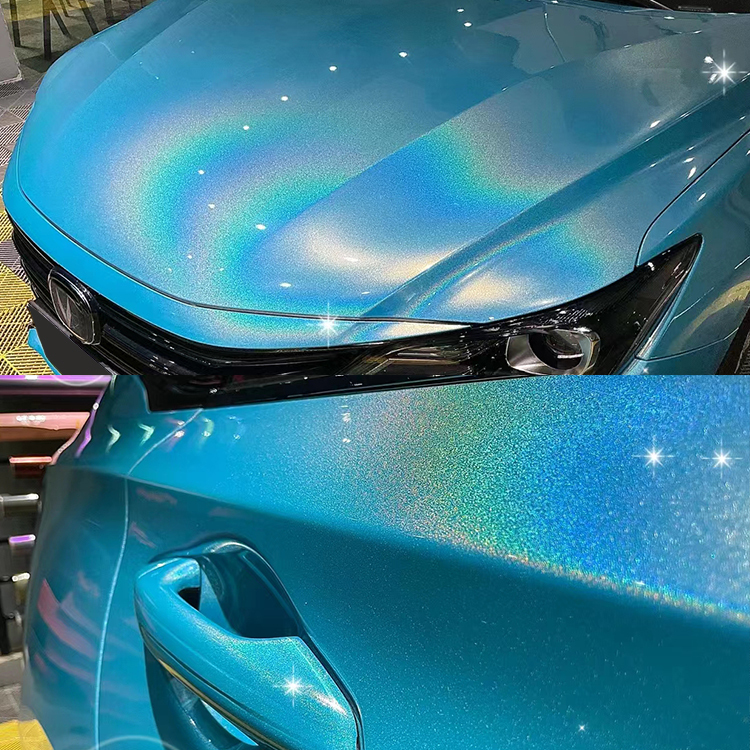 PET Colorful Laser Miami Blue