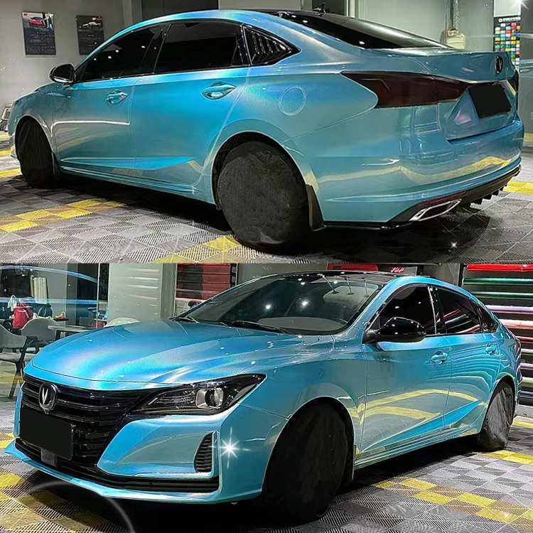PET Colorful Laser Miami Blue