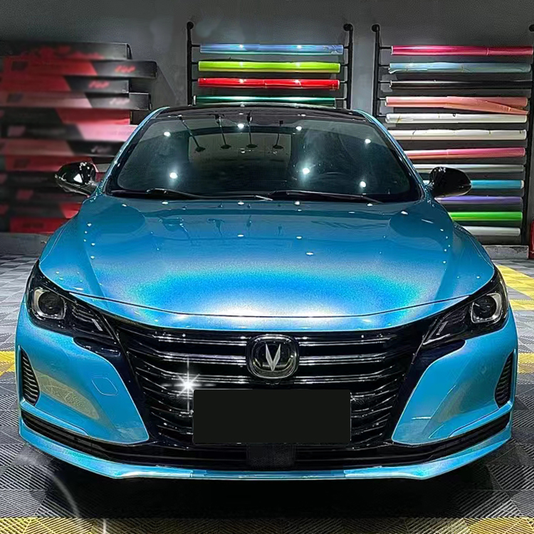 PET Colorful Laser Miami Blue