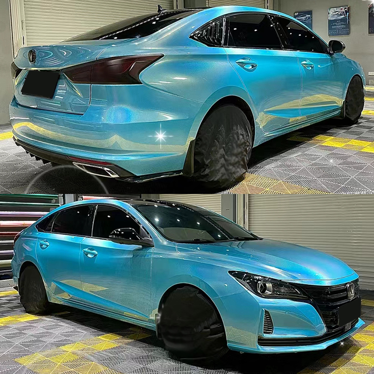 PET Colorful Laser Miami Blue