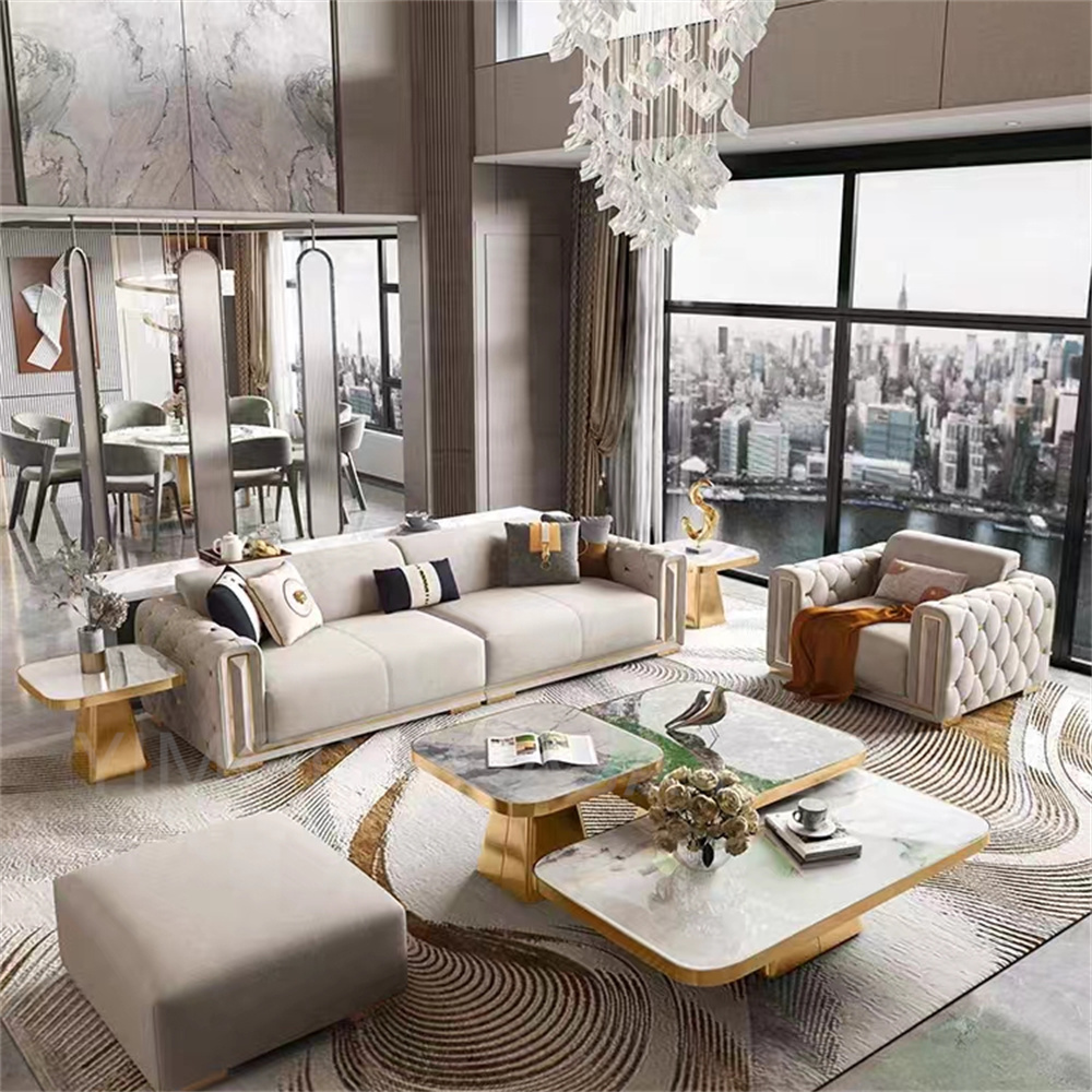 Modern Corner white leather tufted Sofa  Luxury Upholstered L-Shaped Couch for Living Room, Soft Comfortable Seating