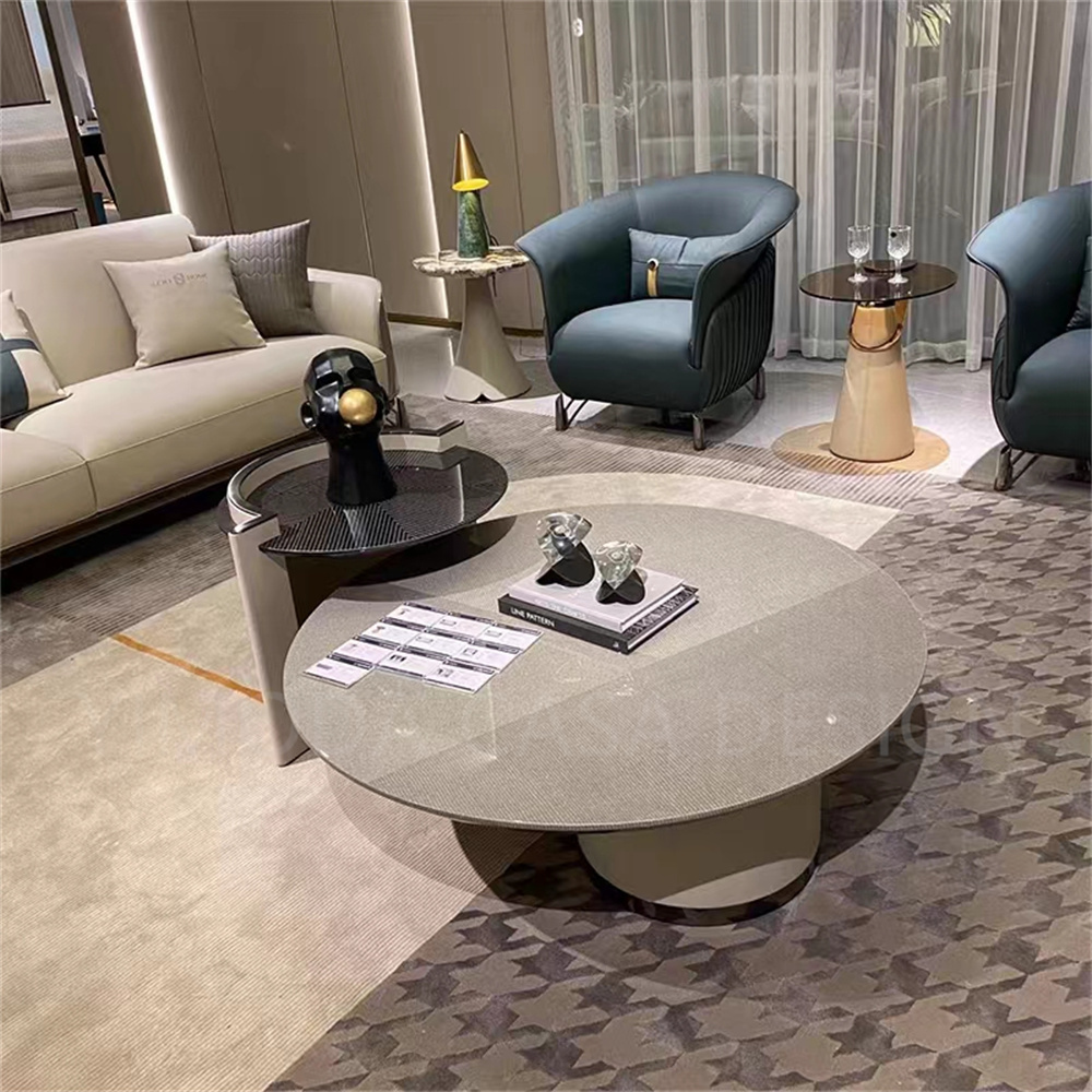 Modern Beige Leather 1-2-3 Seater Sofa Sofa Luxury Designer Hotel Living Room Furniture Beige Leather Straight Sofa Set