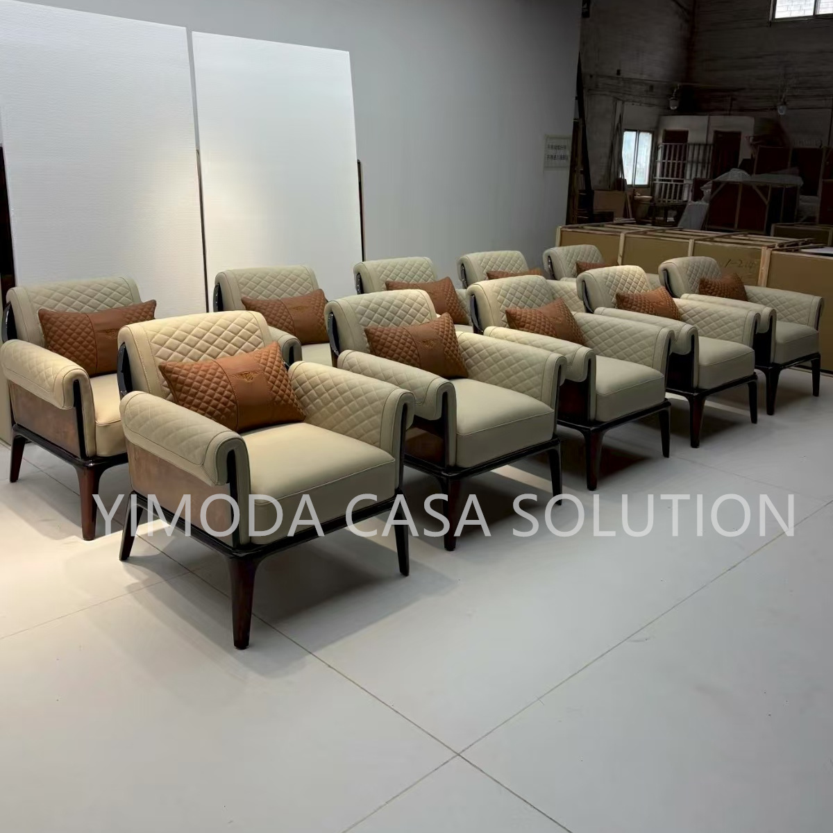 Modern Upholstery Living Room Furniture Living Room Villa Office armsofa High End Exclusive Luxury Home Tufted Armsofa